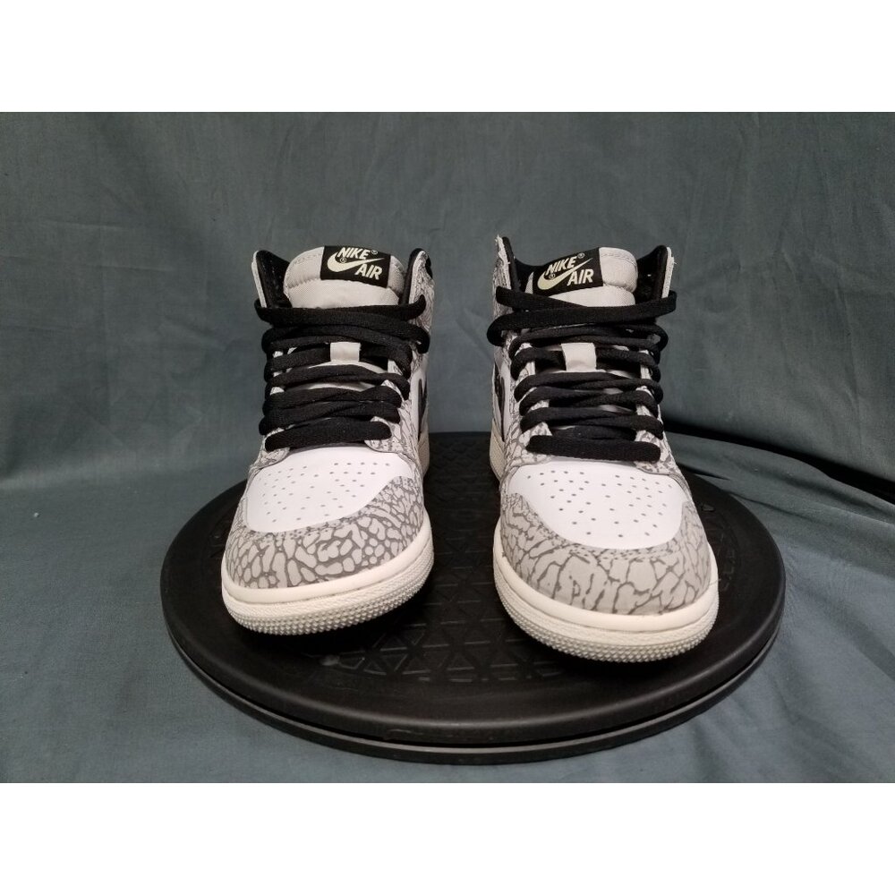 Jordan 1 Retro High OG White Cement (GS) White Size 4.5Y NEW NO BOX! - Picture 3 of 11